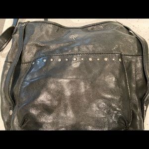 Lucky Brand
Studded 2 Way Shoulderbag Black Lambskin Leather Cross Body Bag